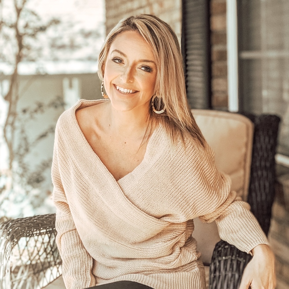 Cross body sweater